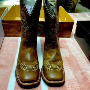 Laredo Squared Toe Cowboy Boots